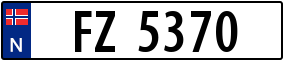Trailer License Plate